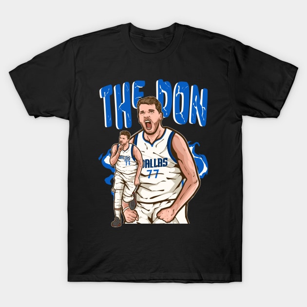 Luka Doncic The Don Cartoon T-Shirt by rattraptees
